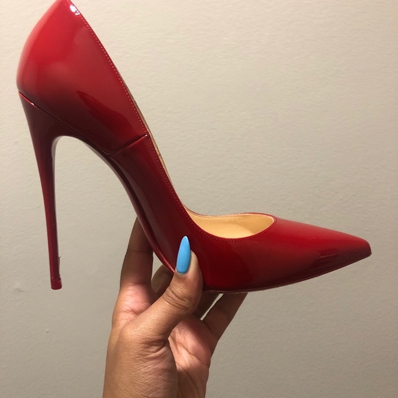Red Patten Leather So Kate Louboutin Pump. - Picture 4 of 4
